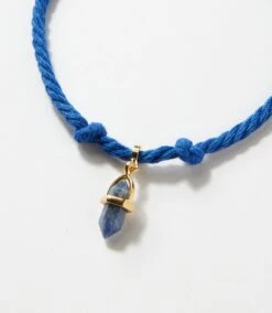 Sodalite Point Cord Bracelet