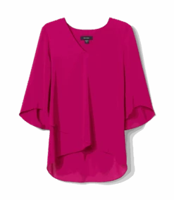 Petite Size Layered Sleeve Asymmetric Top 13 Petite Size Layered Sleeve Asymmetric Top -Karen Kane Store 6AAF1426 5AC6 4CA7 AC6D 33371A19DFB8
