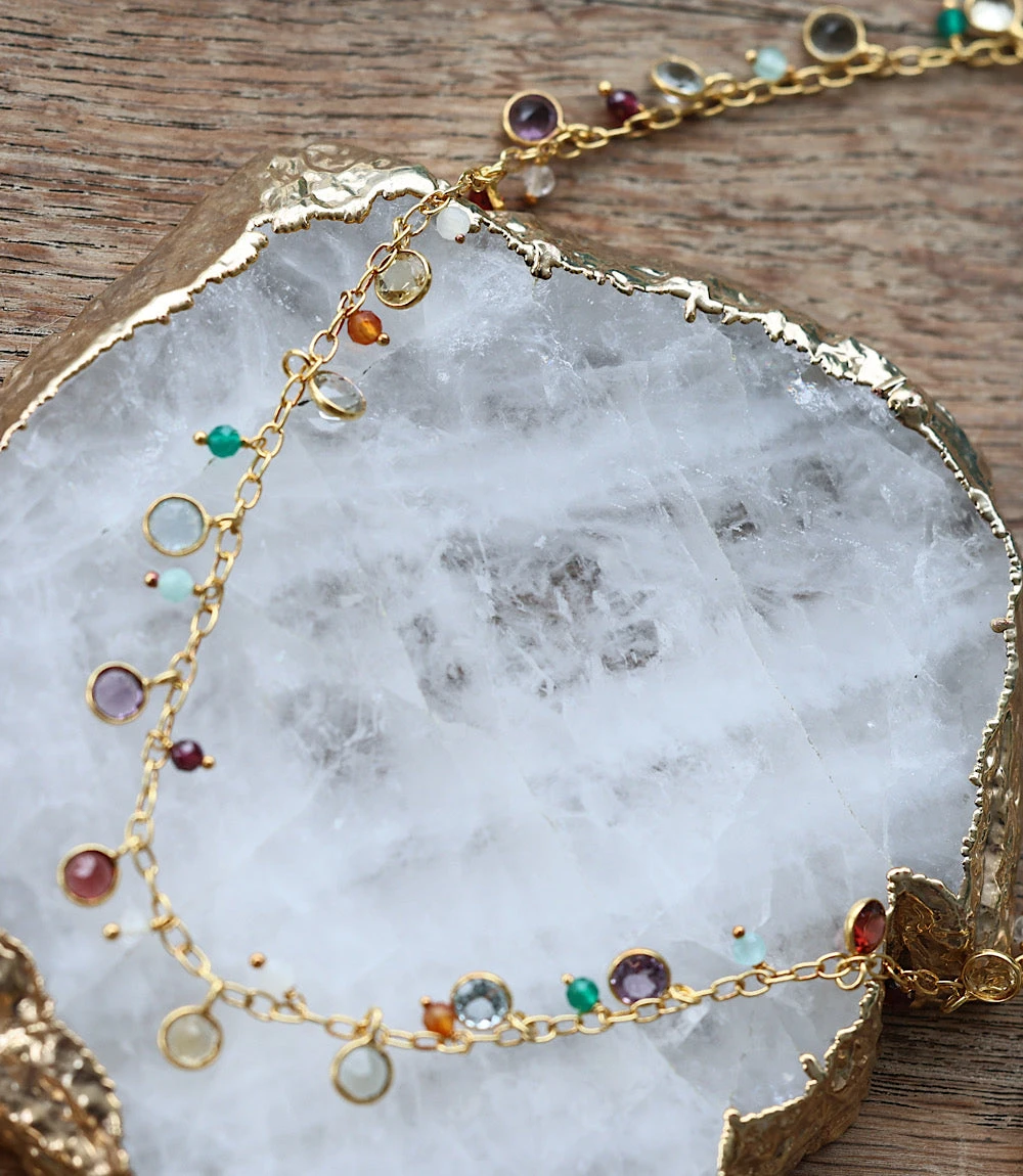 Multi Color Gemstone Necklace 5 Multi Color Gemstone Necklace - Image 5