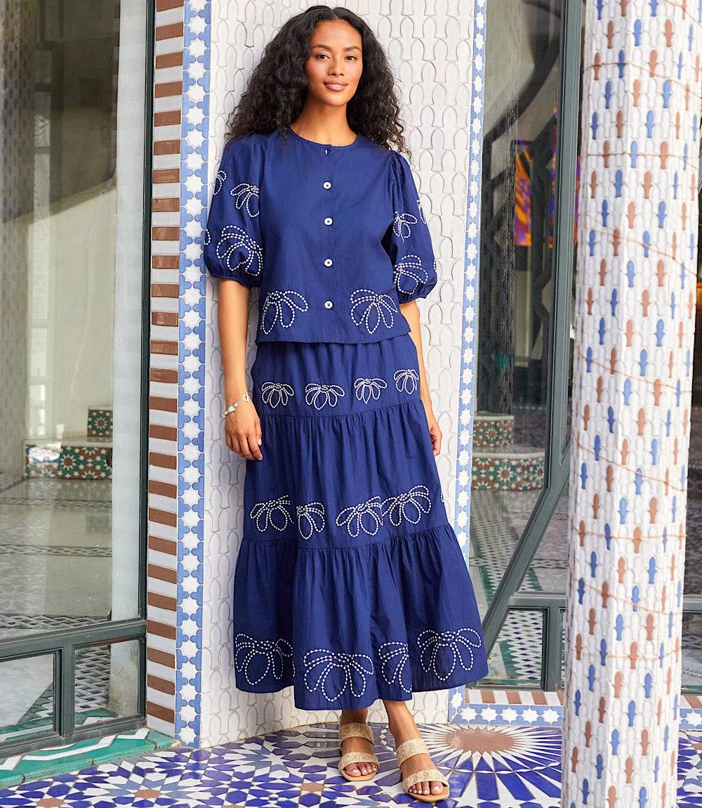 Embroidered Puff Sleeve Shirt 3 Embroidered Puff Sleeve Shirt - Image 3