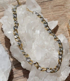 Mixed Gold And Silver Chain Necklace -Karen Kane Store A151DB68 DB11 4ADE 9BFB 67457EFCA725