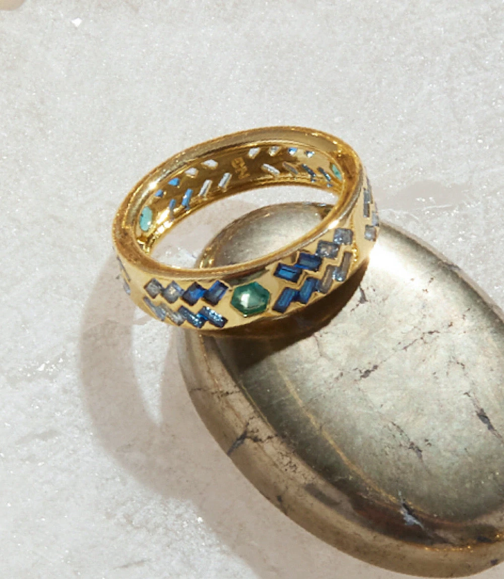 Crystal Inlay Ring 2 Crystal Inlay Ring - Image 2