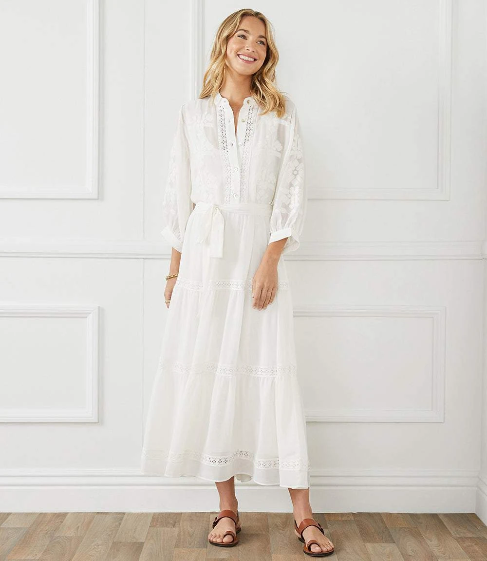 Embroidered Tiered Dress 2 Embroidered Tiered Dress - Image 2