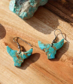 Longhorn Turquoise Earrings