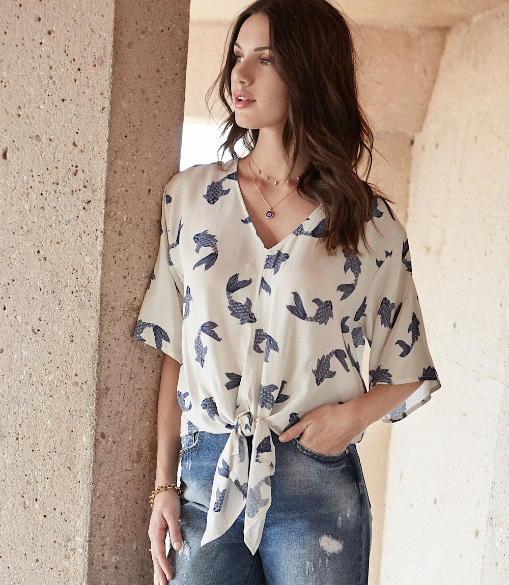 Tie-Front Top 1 Tie-Front Top