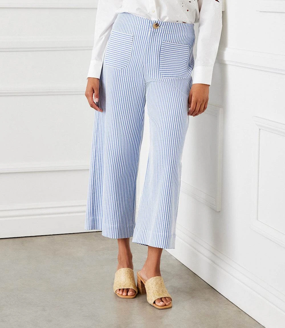 Stripe Cropped Pants 10 Stripe Cropped Pants - Image 10