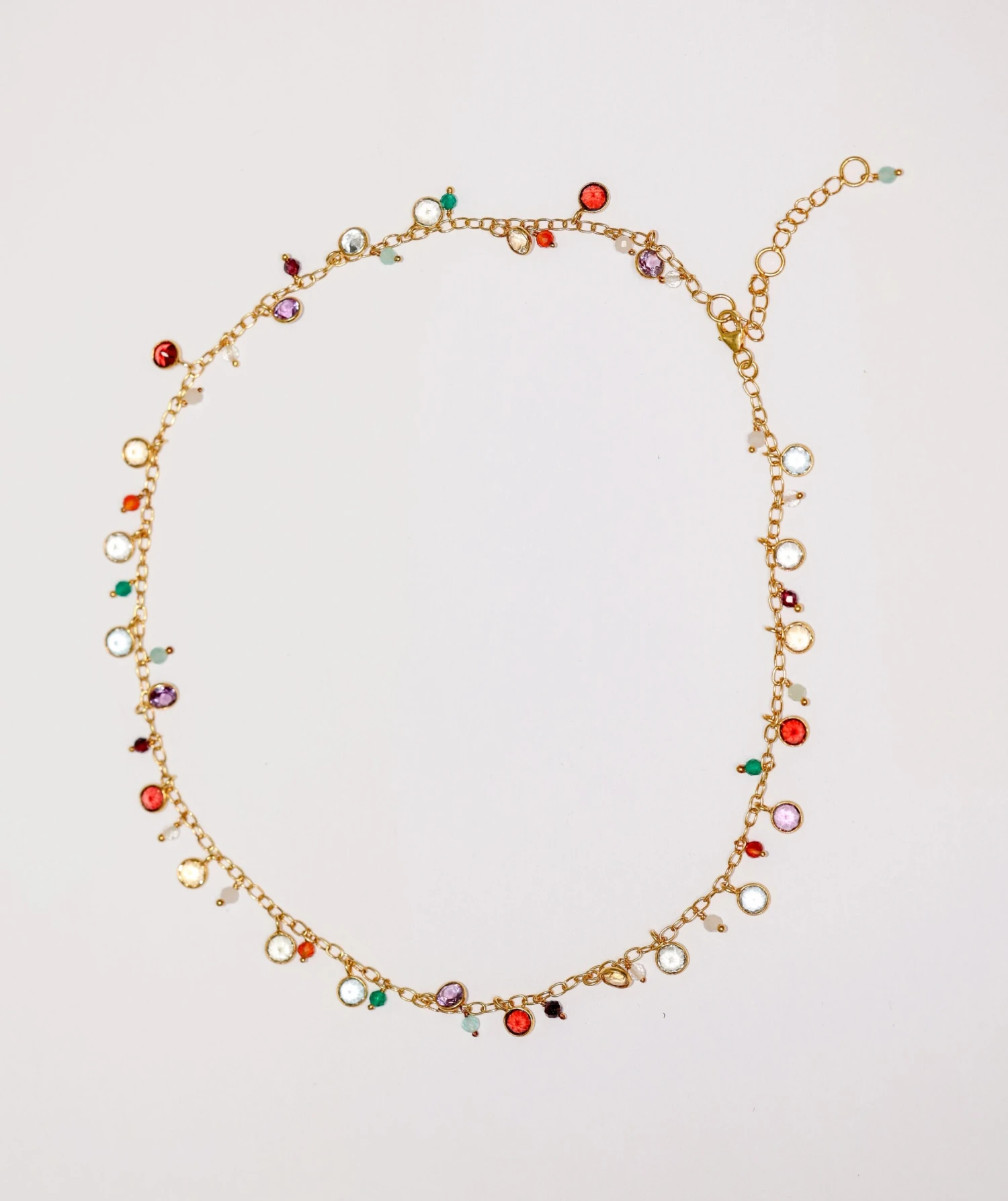 Multi Color Gemstone Necklace 3 Multi Color Gemstone Necklace - Image 3