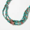 Beaded Turquoise And Heishi Shell Necklace