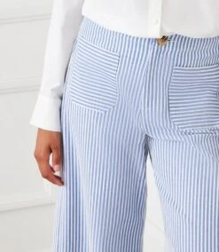 Stripe Cropped Pants 13 Stripe Cropped Pants -Karen Kane Store E1653422 B002 4536 A4D4 977E15F79C73