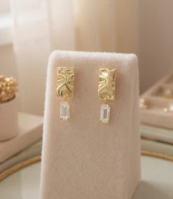 Reflection Drop Earrings -Karen Kane Store EB05980B 1F80 43BC 990F AE5C5969CEDD