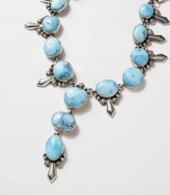 Golden Hill Turquoise Lariat Necklace
