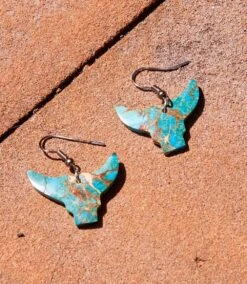 Longhorn Turquoise Earrings 9 Longhorn Turquoise Earrings -Karen Kane Store FC102086 F37E 444F 8C34 3DA4D1614BF6