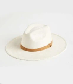 Faux Suede Fedora Hat -Karen Kane Store H200006 CRE 1