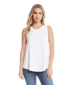 Tank Top 10 Tank Top -Karen Kane Store L12175 white 001 c9aef180 9d48 437a 851e c7d018e1a412