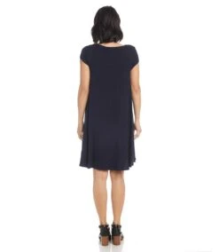 Maggie Trapeze Dress 13 Maggie Trapeze Dress -Karen Kane Store L13343 NAV 1010 14685a81 f263 400f 82ec d38aac47dd5f