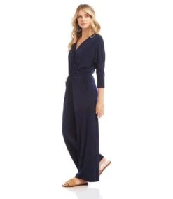 Petite Size Travel Jersey Jumpsuit -Karen Kane Store L51500P NAV karenkane 2024 winter 00 2