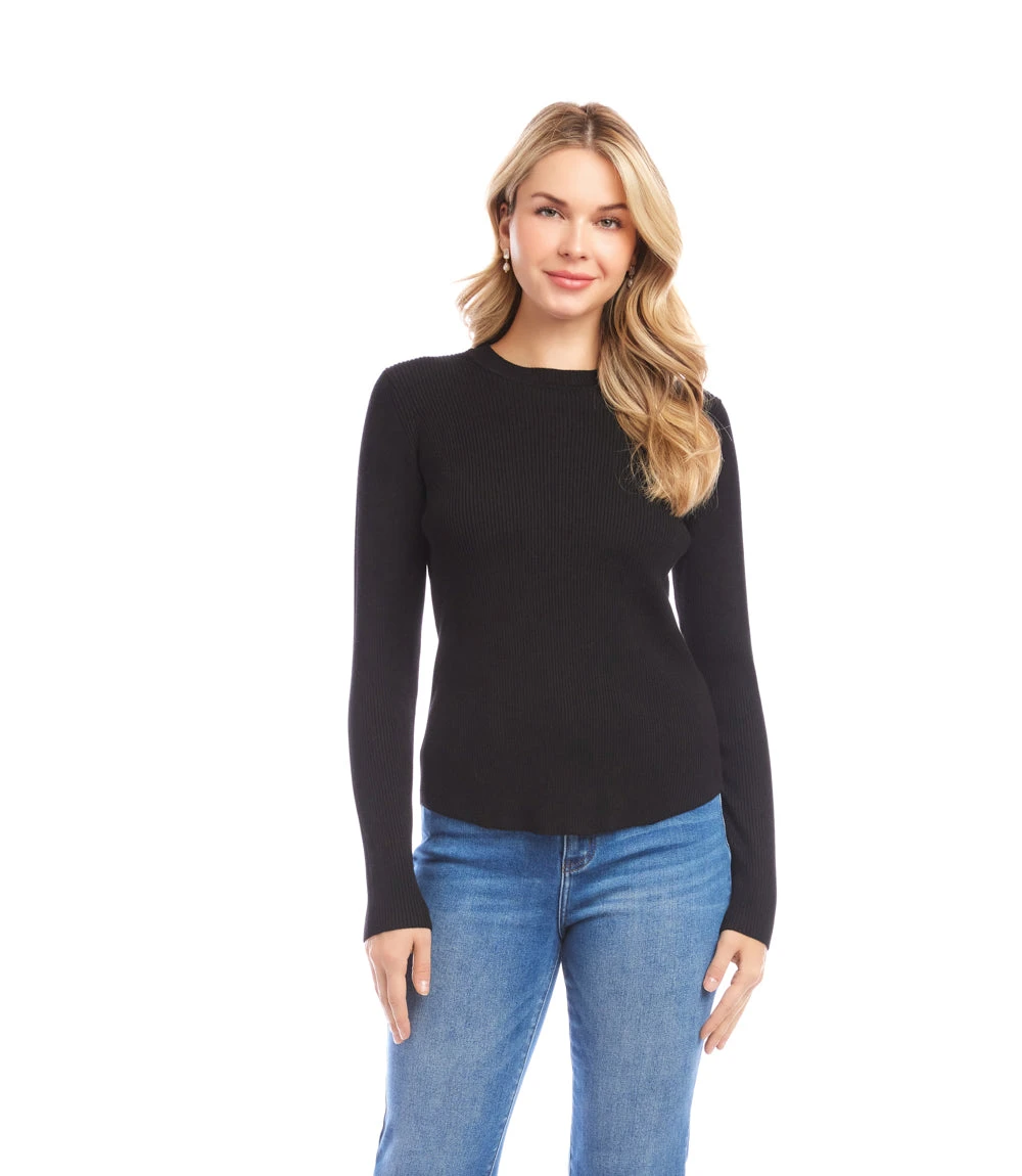 Ribbed Crewneck Sweater 1 Ribbed Crewneck Sweater