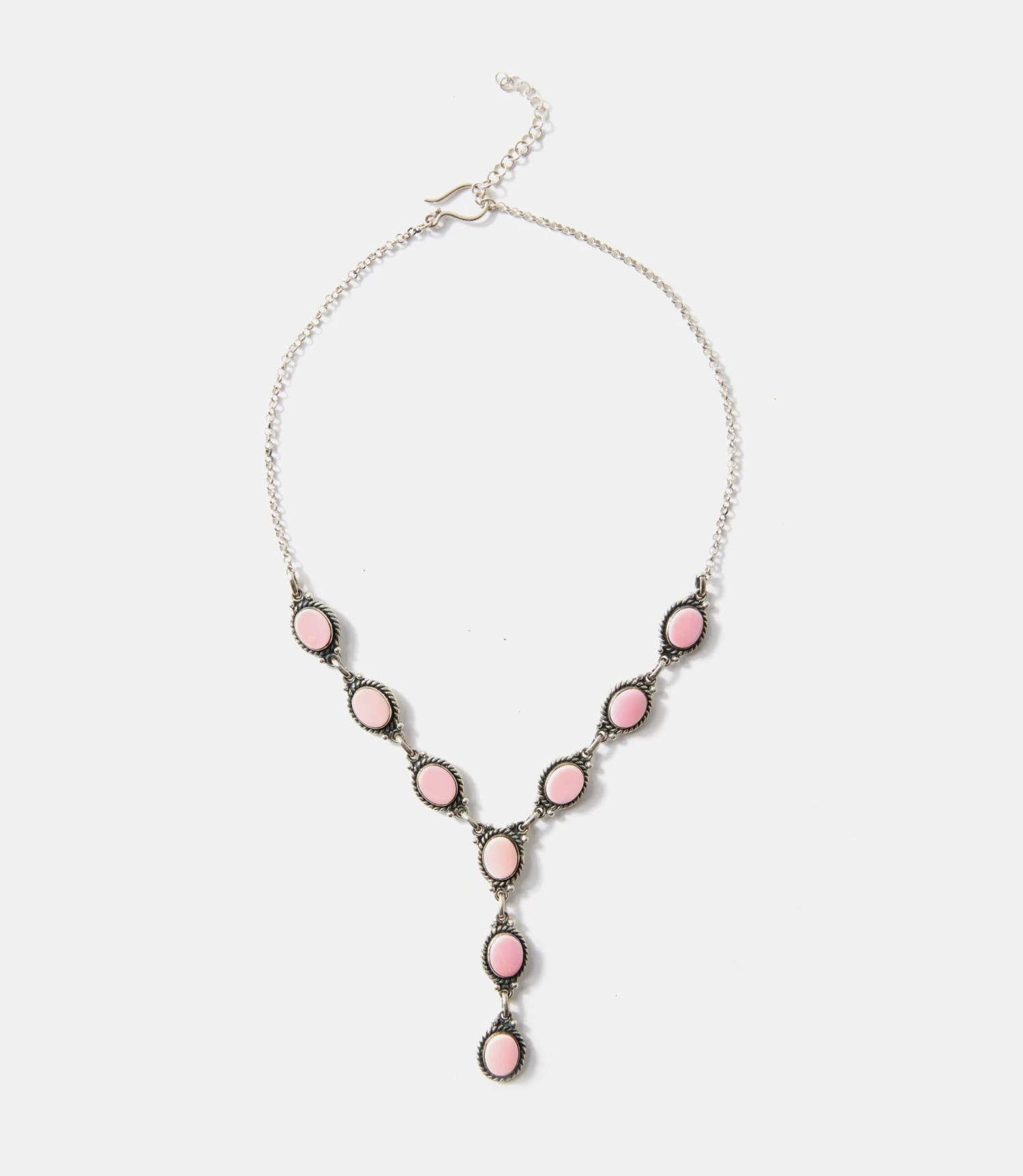 Pink Conch Lariat Necklace 2 Pink Conch Lariat Necklace - Image 2