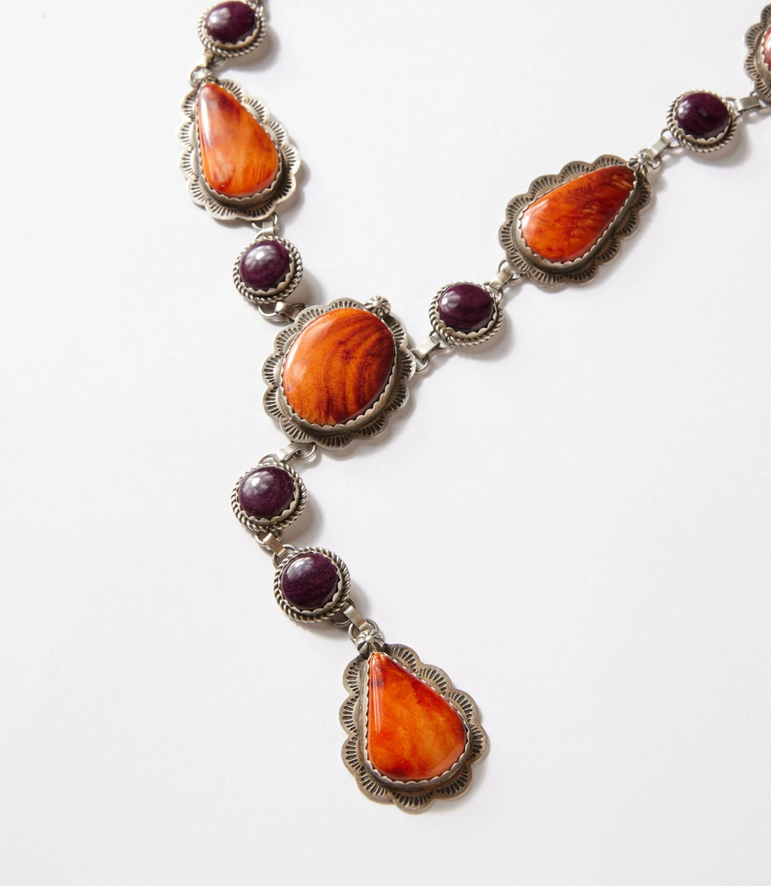 Spiny Oyster Lariat Necklace 2 Spiny Oyster Lariat Necklace - Image 2