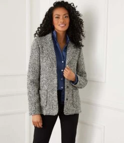 Petite Size Tweed Blazer 9 Petite Size Tweed Blazer -Karen Kane Store karenkane 2022 fall 3L91330 BOW 001 1