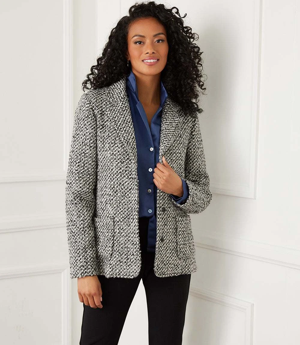 Petite Size Tweed Blazer 3 Petite Size Tweed Blazer - Image 3