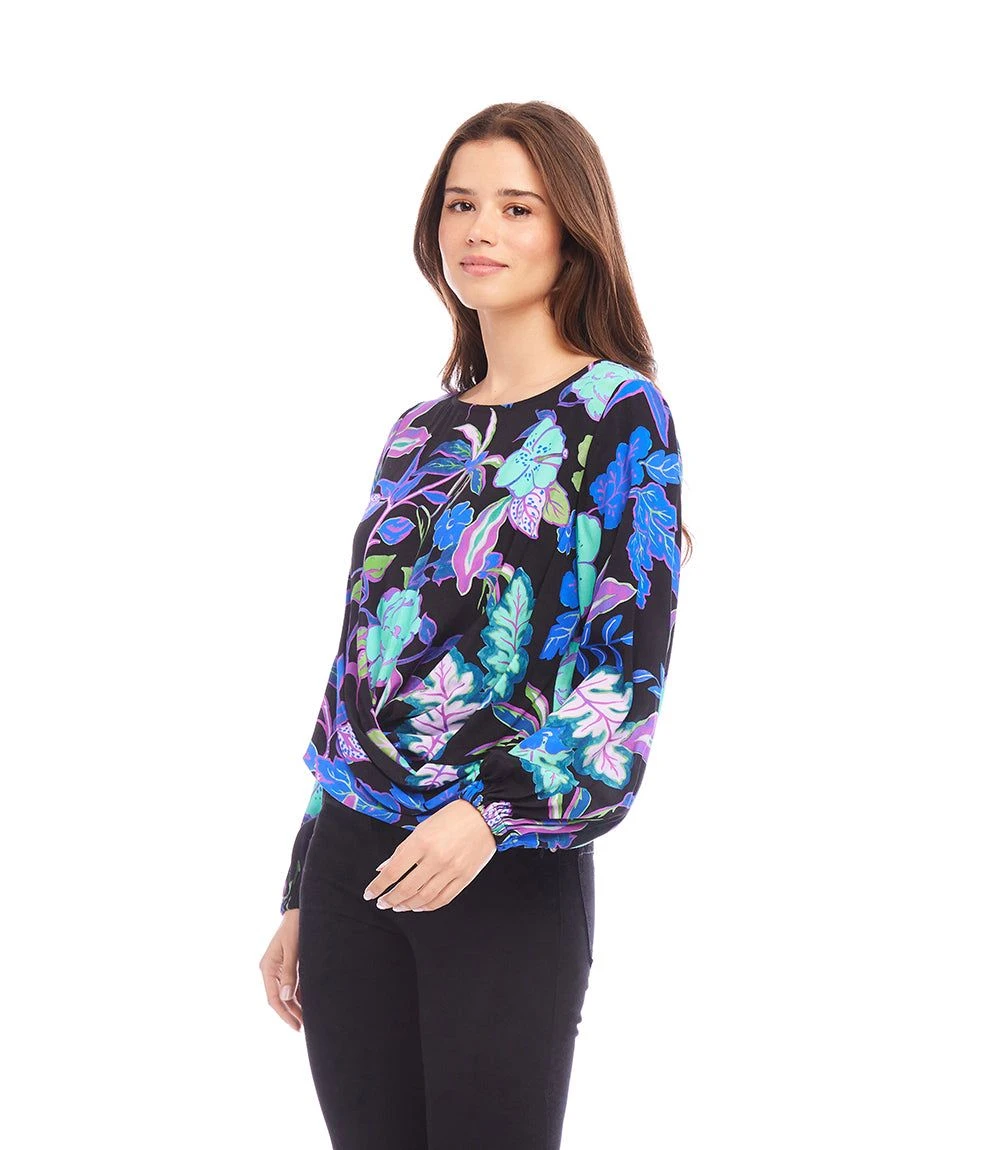 Petite Size Boatneck Drape Top 2 Petite Size Boatneck Drape Top - Image 2