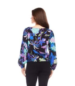 Petite Size Boatneck Drape Top 6 Petite Size Boatneck Drape Top -Karen Kane Store karenkane 2024 fall 3L10400P PRT 003