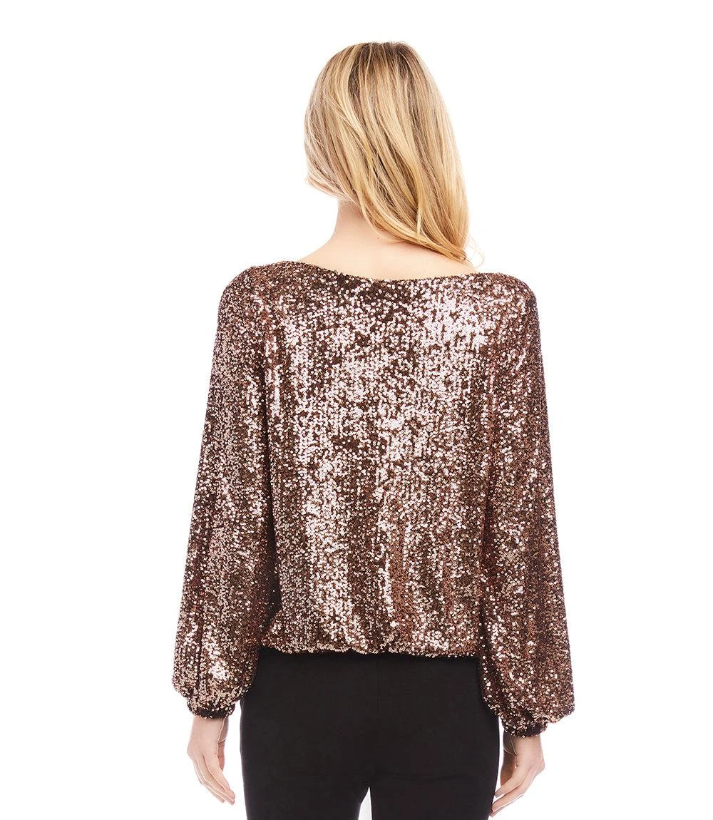 Sequin Boatneck Top 5 Sequin Boatneck Top - Image 5