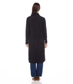 Faux Leather Patch Duster 10 Faux Leather Patch Duster -Karen Kane Store karenkane 2024 fall 3L57505 BLK 00 3