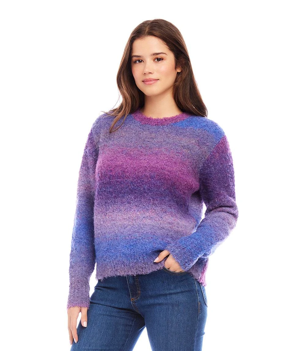 Petite Size Ombre Boucle Sweater 3 Petite Size Ombre Boucle Sweater - Image 3