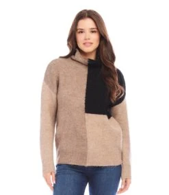 Petite Size Colorblock Sweater 9 Petite Size Colorblock Sweater -Karen Kane Store karenkane 2024 fall 3N94275P MUL 00 1
