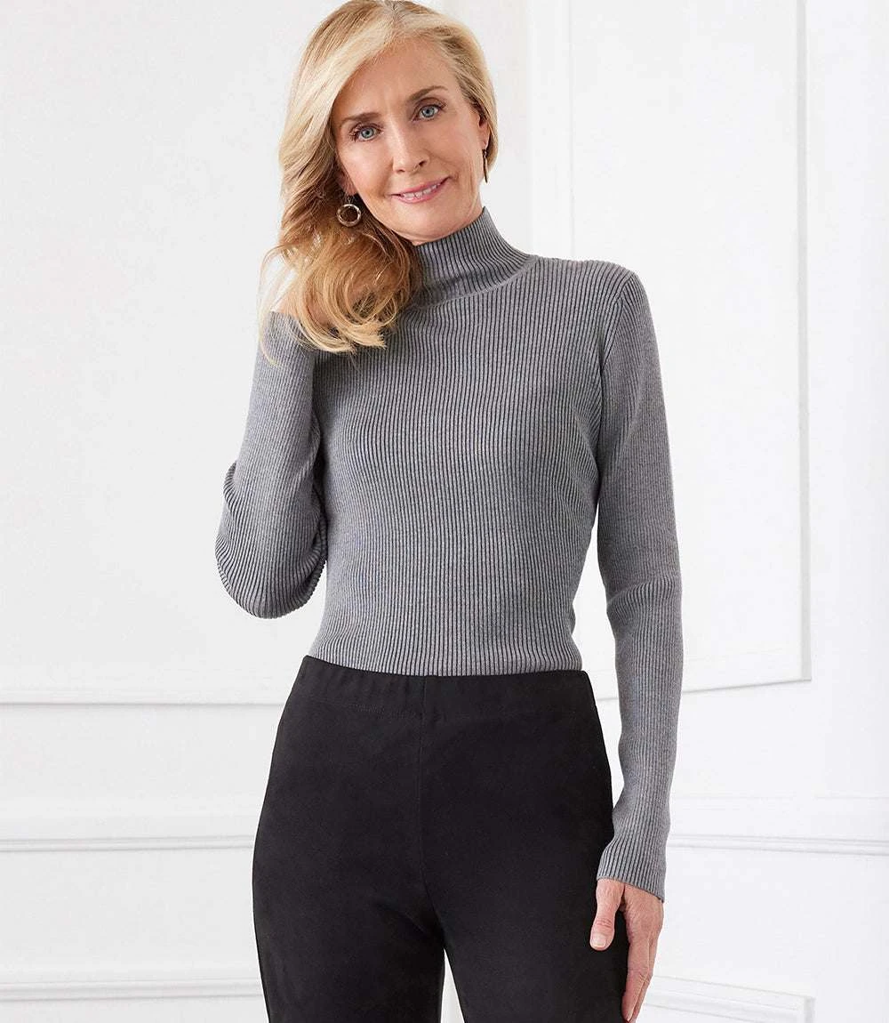 Ribbed Turtleneck Sweater 1 Ribbed Turtleneck Sweater