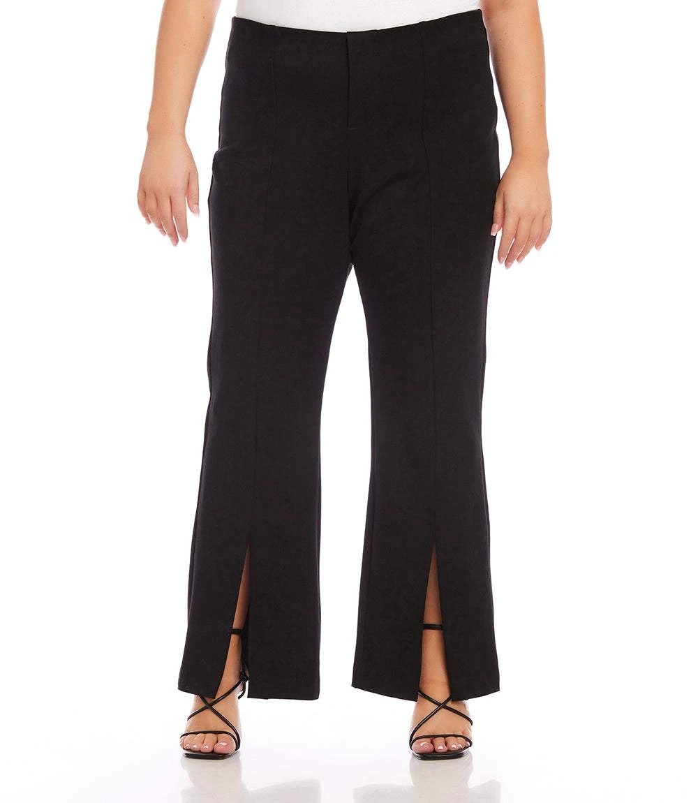Plus Size Front Slit Pants 1 Plus Size Front Slit Pants