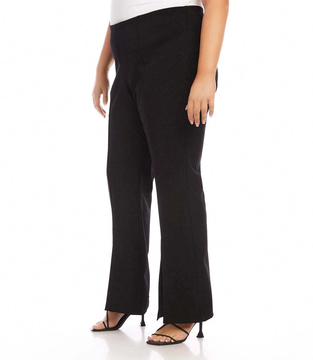Plus Size Front Slit Pants 2 Plus Size Front Slit Pants - Image 2