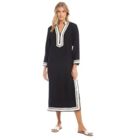 The St. Tropez Midi Dress -Karen Kane Store karenkane 2024 summer 2L00404 BLC 001 6e0d4225 9f07 40d0 ab29 e2081cc6d026