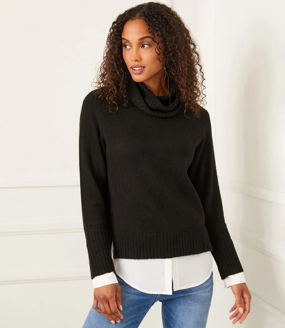 Layered Turtleneck Sweater 1 Layered Turtleneck Sweater